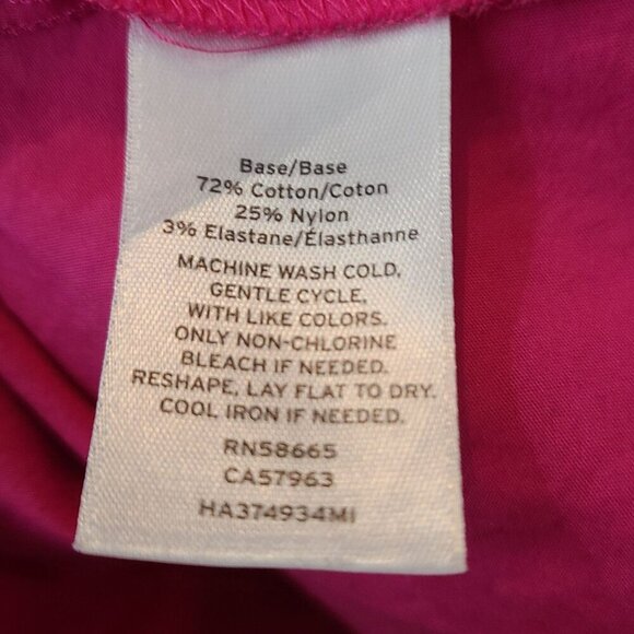 Halogen Women's Short Sleeve Pullover Top Pink Size large peplum hem office - Picture 7 of 7